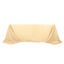 Polyester 90"x132" Rectangle Tablecloth Beige - Seamless Wrinkle-Resistant Table Cover