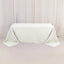 Premium Polyester 90"x132" Rectangle Tablecloth Ivory - Seamless 220GSM Stain-Resistant Table Cover