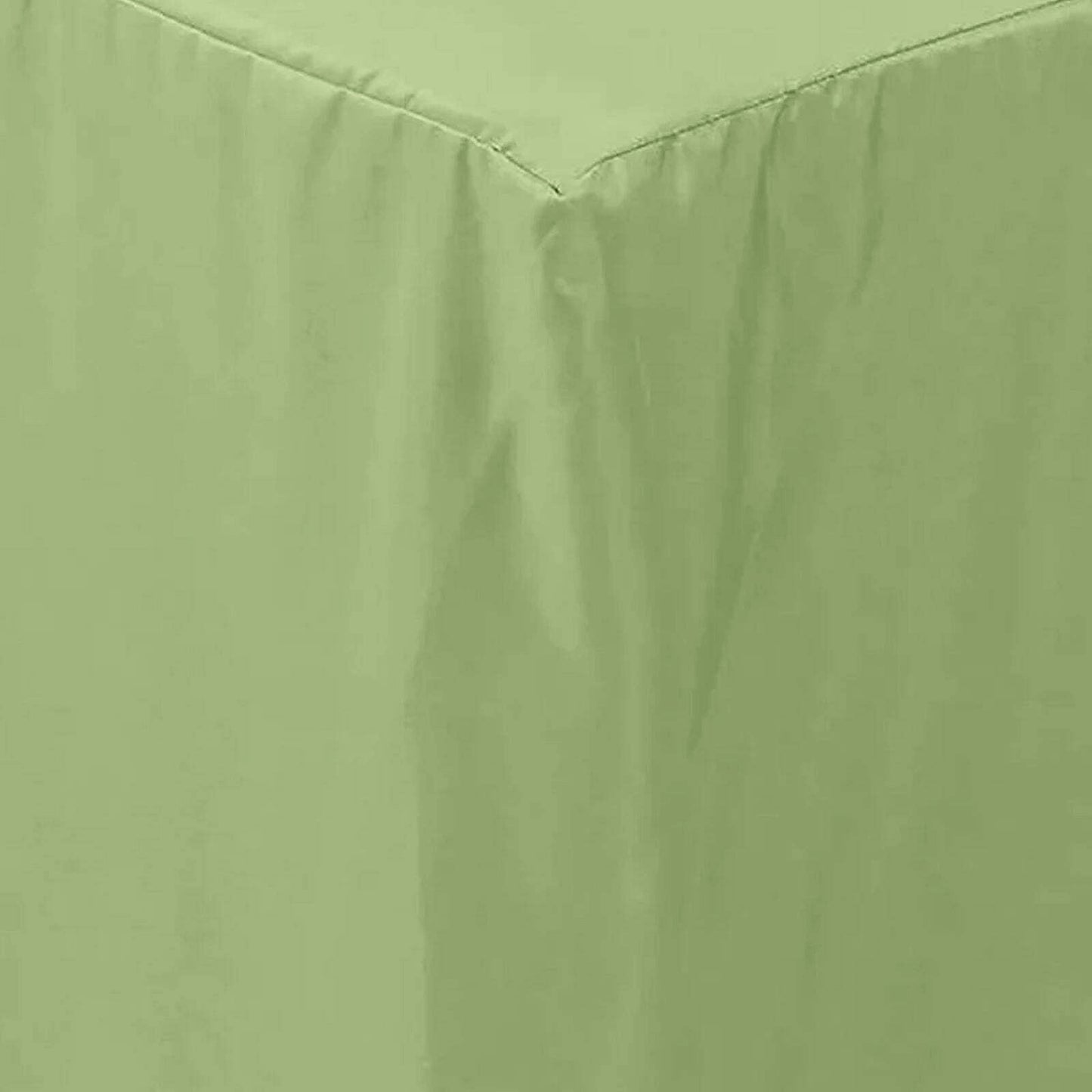Fitted Polyester 72"x30" Rectangle Tablecloth Sage Green - Durable and Easy to Maintain Table Cover
