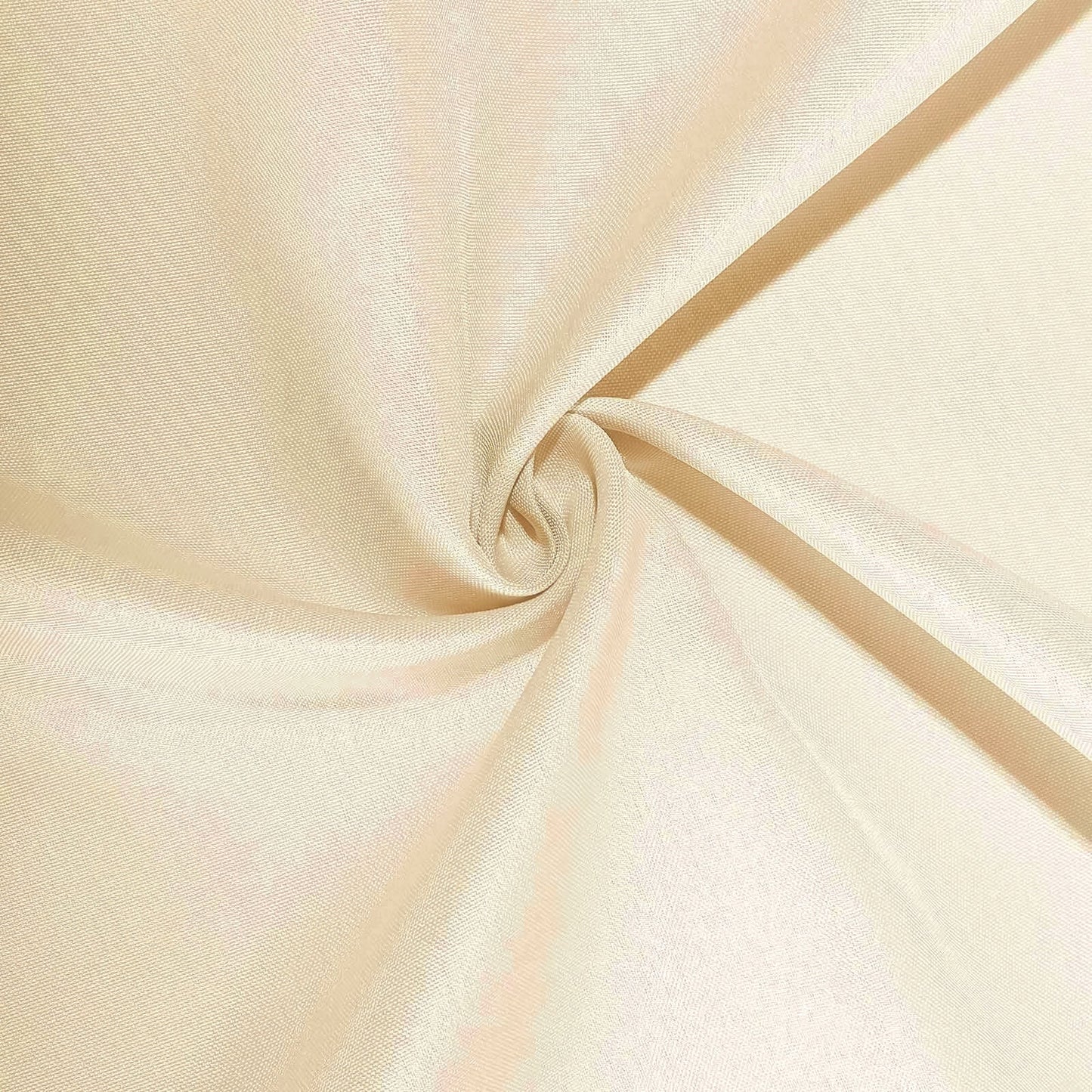 Fitted Polyester 96"x30" Rectangle Tablecloth Beige - Durable and Easy to Maintain Table Cover