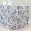 French Toile Fitted Tablecloth 8ft â€“ Blue & White Rectangular Polyester Wrinkle-Resistant Table Cover