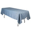 Lamour Satin 60"x102" Rectangle Tablecloth Dusty Blue - Durable & Silky Soft Feel Table Cover