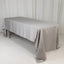 Lamour Satin 60"x126" Rectangle Tablecloth Silver - Soft & Silk-Like Table Cover