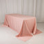 Lamour Satin 90"x132" Rectangle Tablecloth Dusty Rose - Soft & Silk-Like Seamless Table Cover