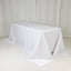 Lamour Satin 90"x132" Rectangle Tablecloth White - Soft & Silk-Like Seamless Table Cover for Weddings & Parties