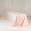 Lamour Satin 90"x156" Rectangle Tablecloth Blush - Luxurious, Soft Seamless Table Cover