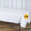 Fire Retardant Premium Polyester 60"x102" Rectangular Tablecloth White - Stylish High-Performance Table Cover for Large Gatherings