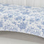 8ft Spandex Fitted Rectangle Tablecloth â€“ White & Blue French Toile Wrinkle-Free Stretch Table Cover