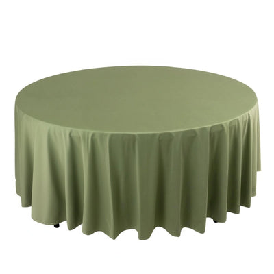 Scuba Round 108" Tablecloth Dusty Sage Green - Wrinkle Free & Stain Resistant Table Cover