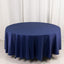 Scuba Round 108" Tablecloth Navy Blue - Wrinkle Free & Stain Resistant Table Cover