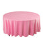 Scuba Round 108" Tablecloth Pink - Wrinkle Free & Stain Resistant Table Cover
