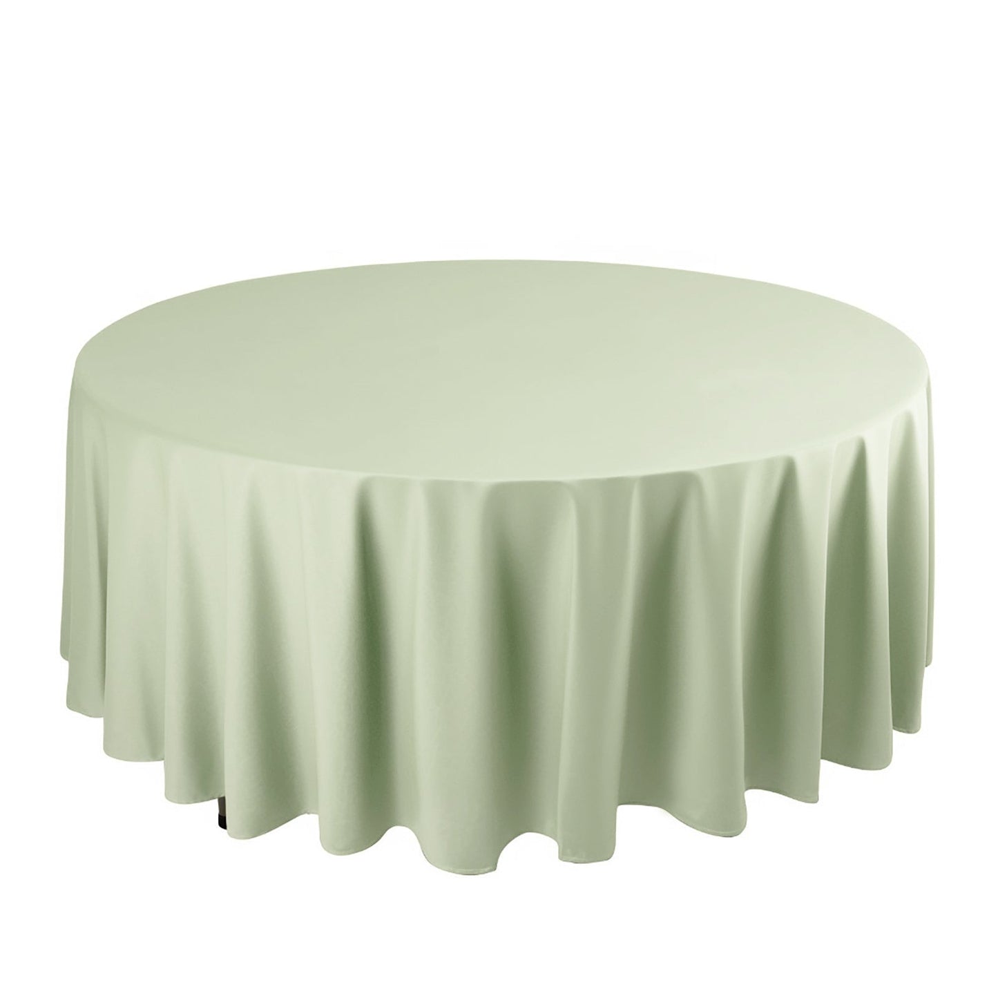 Scuba Round 108" Tablecloth Sage Green - Wrinkle Free & Stain Resistant Table Cover