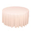 Scuba Round 120" Tablecloth Blush - Wrinkle Free & Stain Resistant Seamless Table Cover