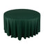 Scuba Round 120" Tablecloth Hunter Emerald Green - Wrinkle Free & Stain Resistant Seamless Table Cover