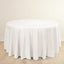 Scuba Round 120" Tablecloth Ivory - Wrinkle Free & Stain Resistant Seamless Table Cover