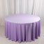 Scuba Round 120" Tablecloth Lavender Lilac - Wrinkle Free & Stain Resistant Seamless Table Cover