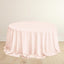 Scuba Round 132" Tablecloth Blush - Wrinkle Free & Stain Resistant Seamless Table Cover
