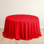 Scuba Round 132" Tablecloth Red - Wrinkle Free & Stain Resistant Seamless Table Cover