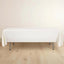 Scuba Rectangular 60"x102" Tablecloth Ivory - Wrinkle Free & Stain Resistant Table Cover