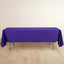 Scuba Rectangular 60"x102" Tablecloth Purple - Wrinkle Free & Stain Resistant Table Cover