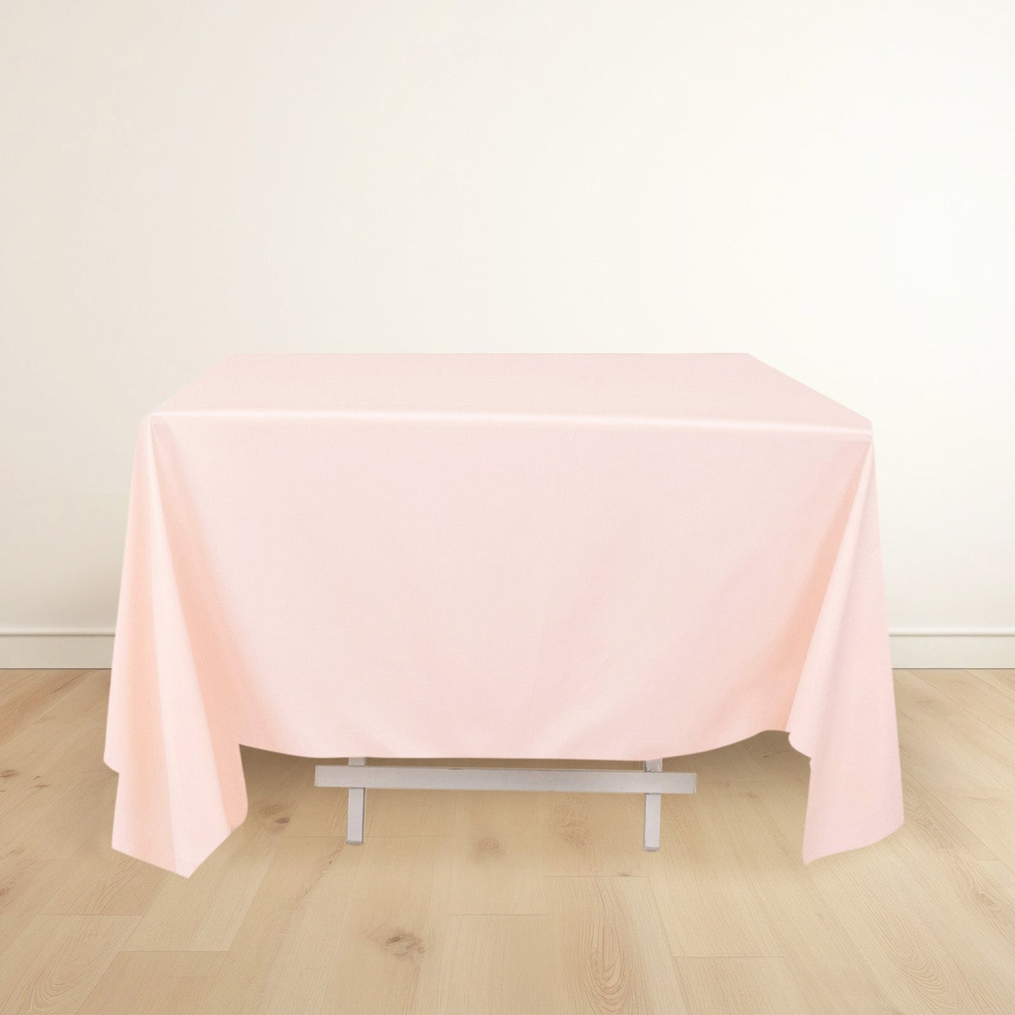 Scuba Square 70"x70" Tablecloth Blush - Wrinkle Free & Stain Resistant Table Cover