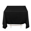 Scuba Square 70"x70" Tablecloth Black - Wrinkle Free & Stain Resistant Table Cover