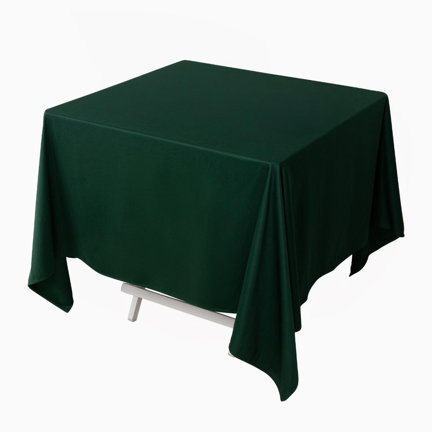 Scuba Square 70"x70" Tablecloth Hunter Emerald Green - Wrinkle Free & Stain Resistant Table Cover