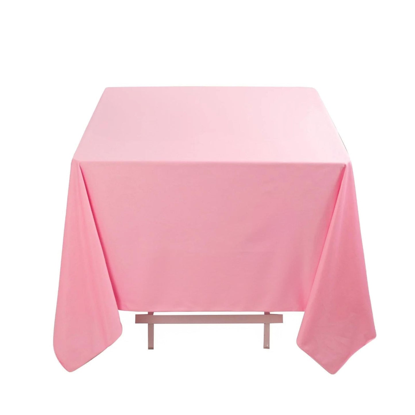 Scuba Square 70"x70" Tablecloth Pink - Wrinkle Free & Stain Resistant Table Cover