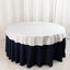 Scuba Round 70" Tablecloth White - Wrinkle Free & Stain Resistant Table Cover for Weddings and Banquets