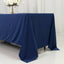Scuba Rectangular 72"x120" Tablecloth Navy Blue - Wrinkle Free & Stain Resistant Table Cover