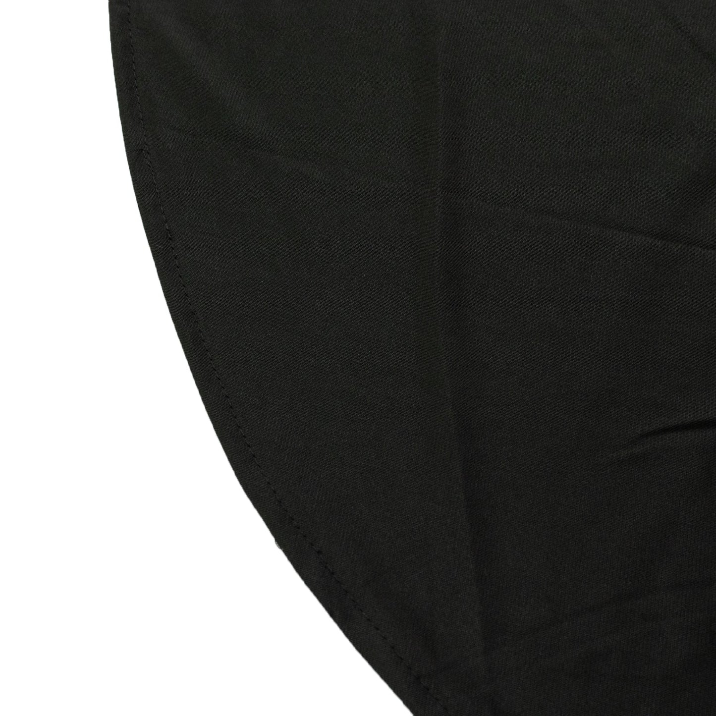 Scuba Rectangular 90"x132" Tablecloth Black with Rounded Corners â€“ Seamless, Wrinkle Free & Stain Resistant Table Cover