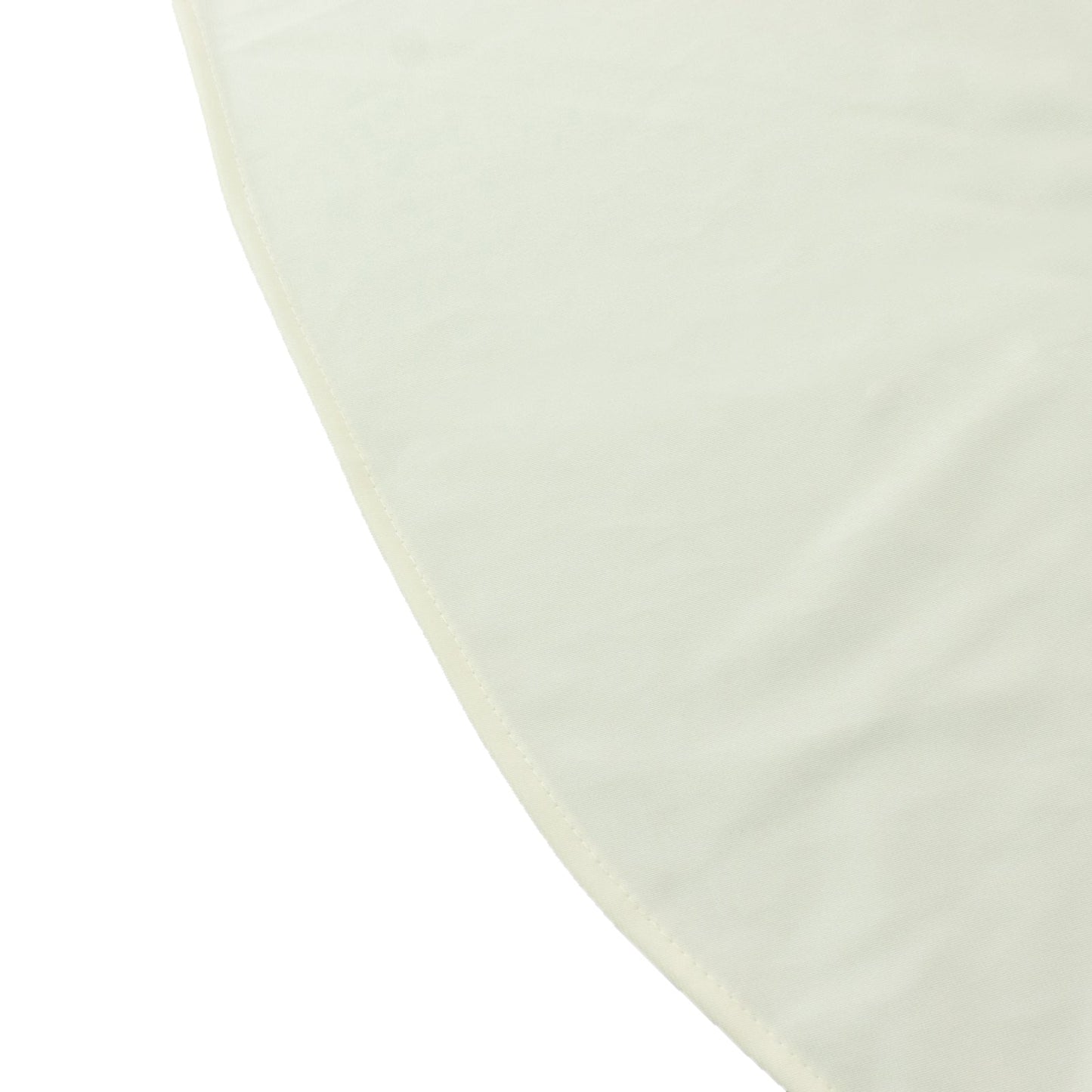 Scuba Rectangular 90"x132" Tablecloth Ivory with Rounded Corners â€“ Seamless, Wrinkle Free & Stain Resistant Table Cover
