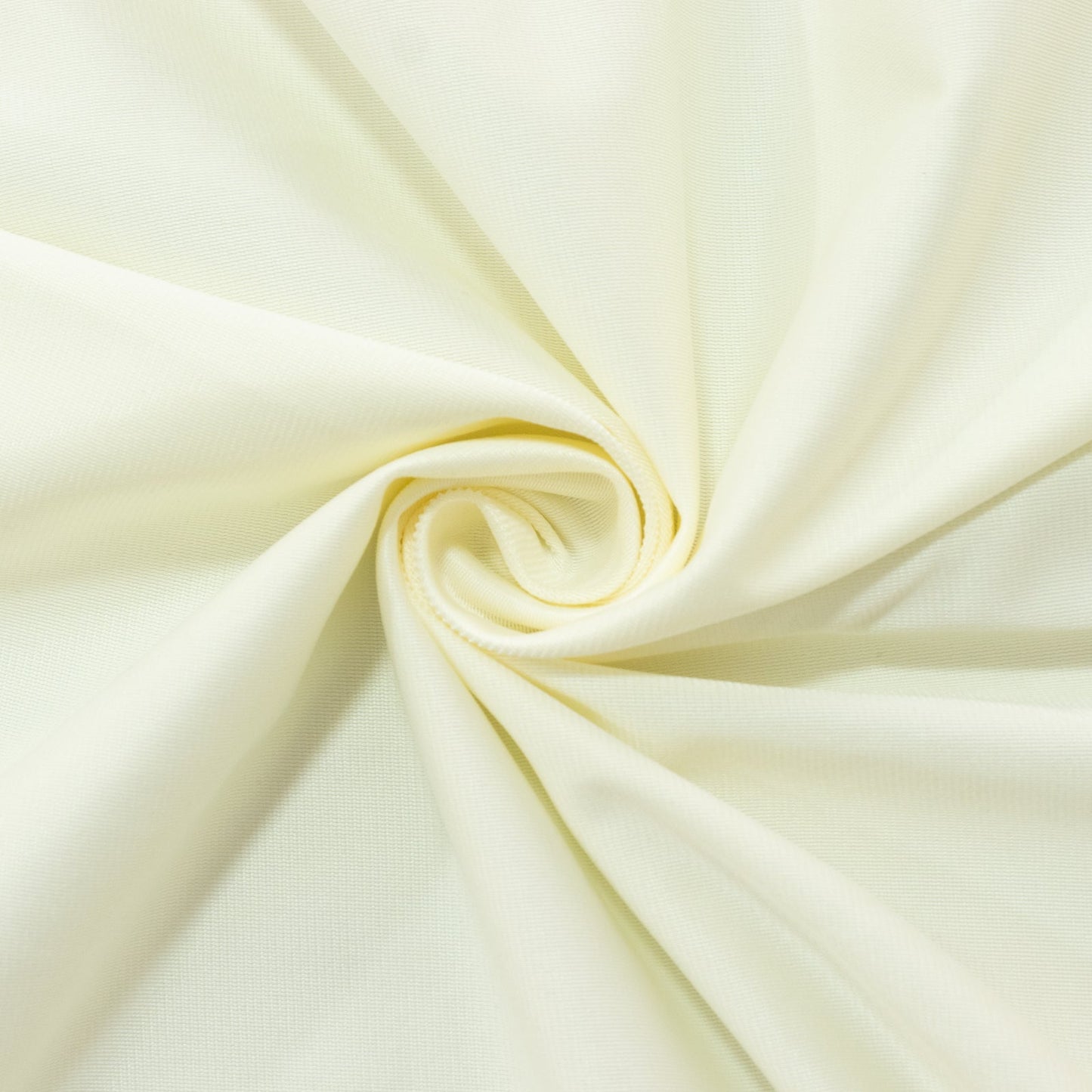 Scuba Rectangular 90"x132" Tablecloth Ivory with Rounded Corners â€“ Seamless, Wrinkle Free & Stain Resistant Table Cover