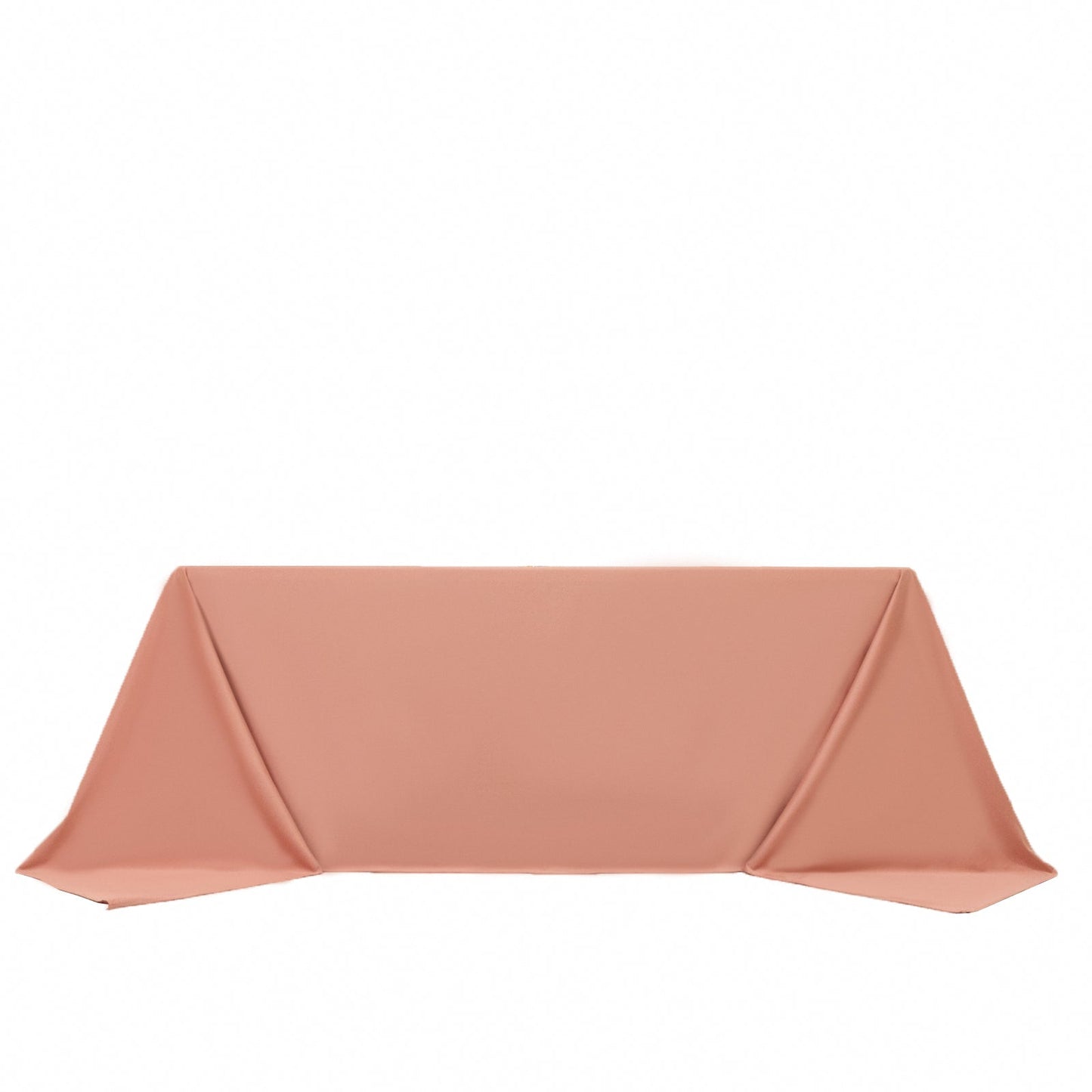 Scuba Rectangular 90"x132" Tablecloth Dusty Rose - Wrinkle Free, Stain Resistant & Seamless Table Cover