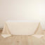 Scuba Rectangular 90"x132" Tablecloth Beige - Wrinkle Free, Stain Resistant & Seamless Table Cover