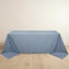 Scuba Rectangular 90"x132" Tablecloth Dusty Blue - Wrinkle Free, Stain Resistant & Seamless Table Cover