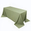 Scuba Rectangular 90"x132" Tablecloth Dusty Sage Green - Wrinkle Free, Stain Resistant & Seamless Table Cover