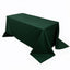 Scuba Rectangular 90"x132" Tablecloth Hunter Emerald Green - Wrinkle Free, Stain Resistant & Seamless Table Cover