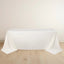 Scuba Rectangular 90"x132" Tablecloth Ivory - Wrinkle Free, Stain Resistant & Seamless Table Cover