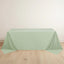 Scuba Rectangular 90"x132" Tablecloth Sage Green - Wrinkle Free, Stain Resistant & Seamless Table Cover