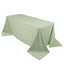 Scuba Rectangular 90"x132" Tablecloth Sage Green - Wrinkle Free, Stain Resistant & Seamless Table Cover