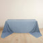 Scuba Rectangular 90"x156" Tablecloth Dusty Blue - Wrinkle Free, Stain Resistant & Seamless Table Cover