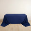 Scuba Rectangular 90"x156" Tablecloth Navy Blue - Wrinkle Free, Stain Resistant & Seamless Table Cover