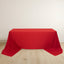 Scuba Rectangular 90"x156" Tablecloth Red - Wrinkle Free, Stain Resistant & Seamless Table Cover