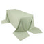 Scuba Rectangular 90"x156" Tablecloth Sage Green - Wrinkle Free, Stain Resistant & Seamless Table Cover