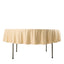 Scuba Round 90" Tablecloth Beige - Wrinkle Free & Stain Resistant Table Cover