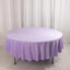 Scuba Round 90" Tablecloth Lavender Lilac - Wrinkle Free & Stain Resistant Table Cover