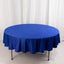 Scuba Round 90" Tablecloth Royal Blue - Wrinkle Free & Stain Resistant Table Cover