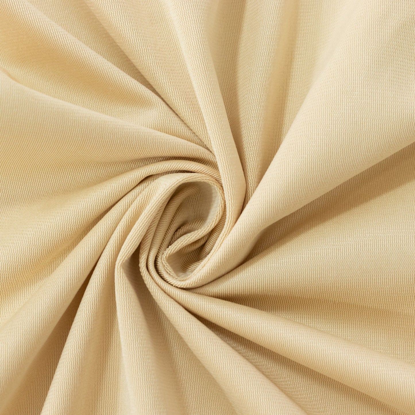 6ft Scuba Rectangular Fitted Tablecloth Beige â€“ Wrinkle-Free, Stain Resistant