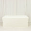 6ft Scuba Rectangular Fitted Tablecloth Ivory â€“ Wrinkle-Free, Stain Resistant